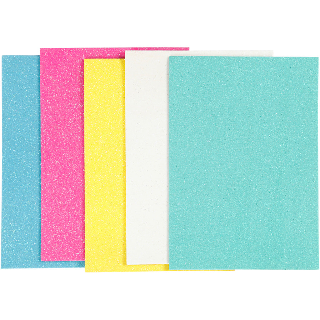 Creativ company foam sheets, a5, sheet 148x210 mm, thickness 2 mm, 5 sheets 1 box