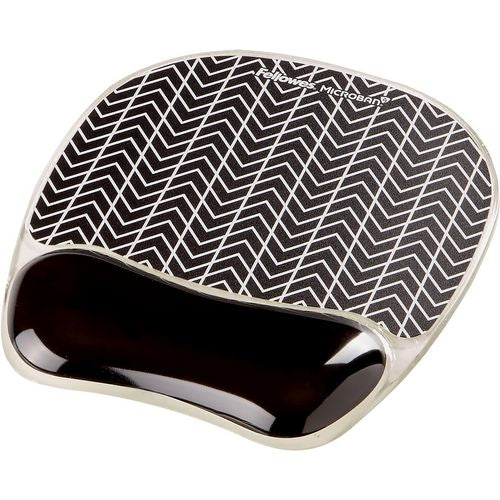 Mouse pad with wrist rest Fellowes Photo Gel™ black