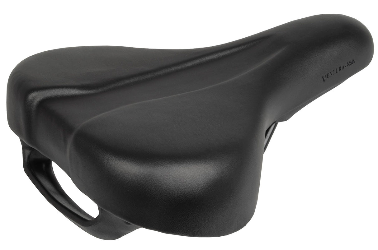 Ventura comfort saddle e-bike with handle black