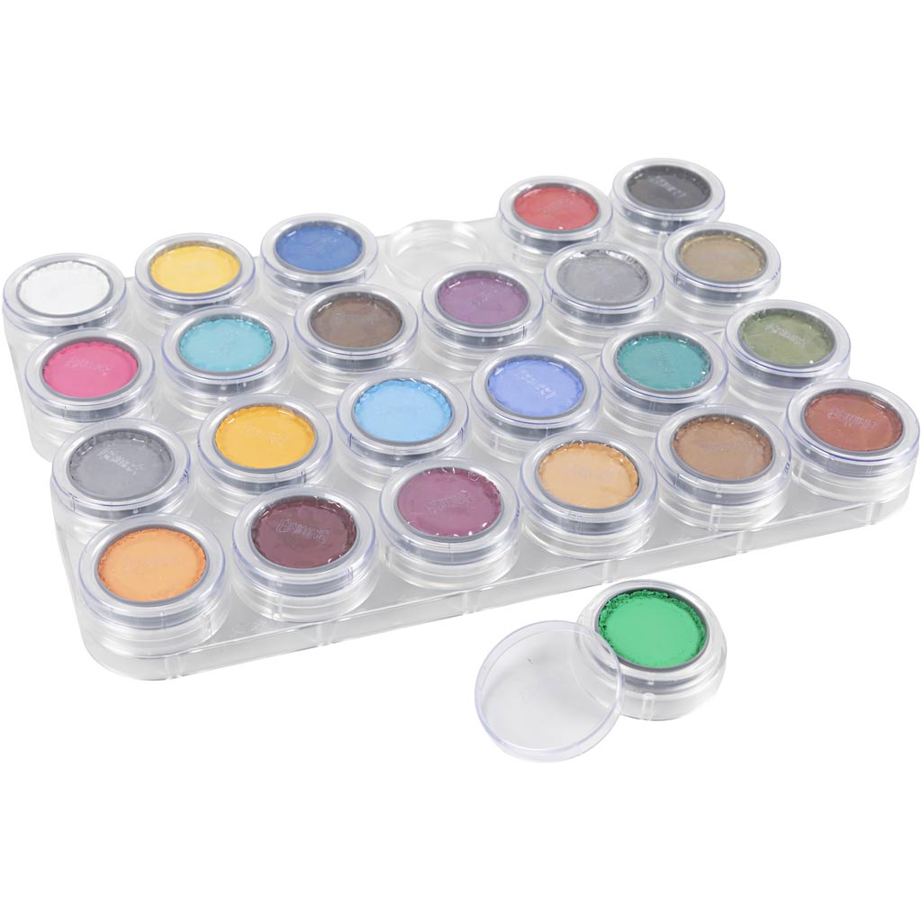 Grimas make-up palette, various colours, 24 x 2.50 ml, 1 piece