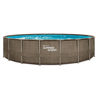 Olas de verano marco de élite de piscina 610 x 122 cm de canasta triple oscura + filtro pompa