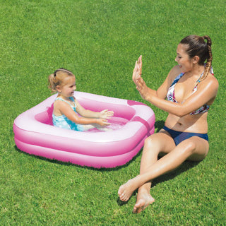 Summer waves baby pool pink 86x86x25 cm | 4 pieces