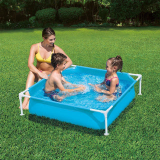 Sommerwellen Schwimmbad kleiner Rahmen 122 x 122 x 30 cm blau