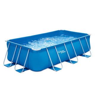 Vagues d'été Piscine Cadre actif rectangulaire 400 x 200 x 100 cm + pompe filtrante