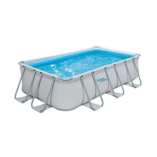 Summer waves swimming pool elite rectangular frame 400 x 200 x 100 cm + filter pump