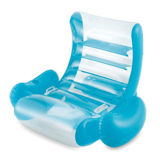 Summer waves inflatable chair rocking lounge teal