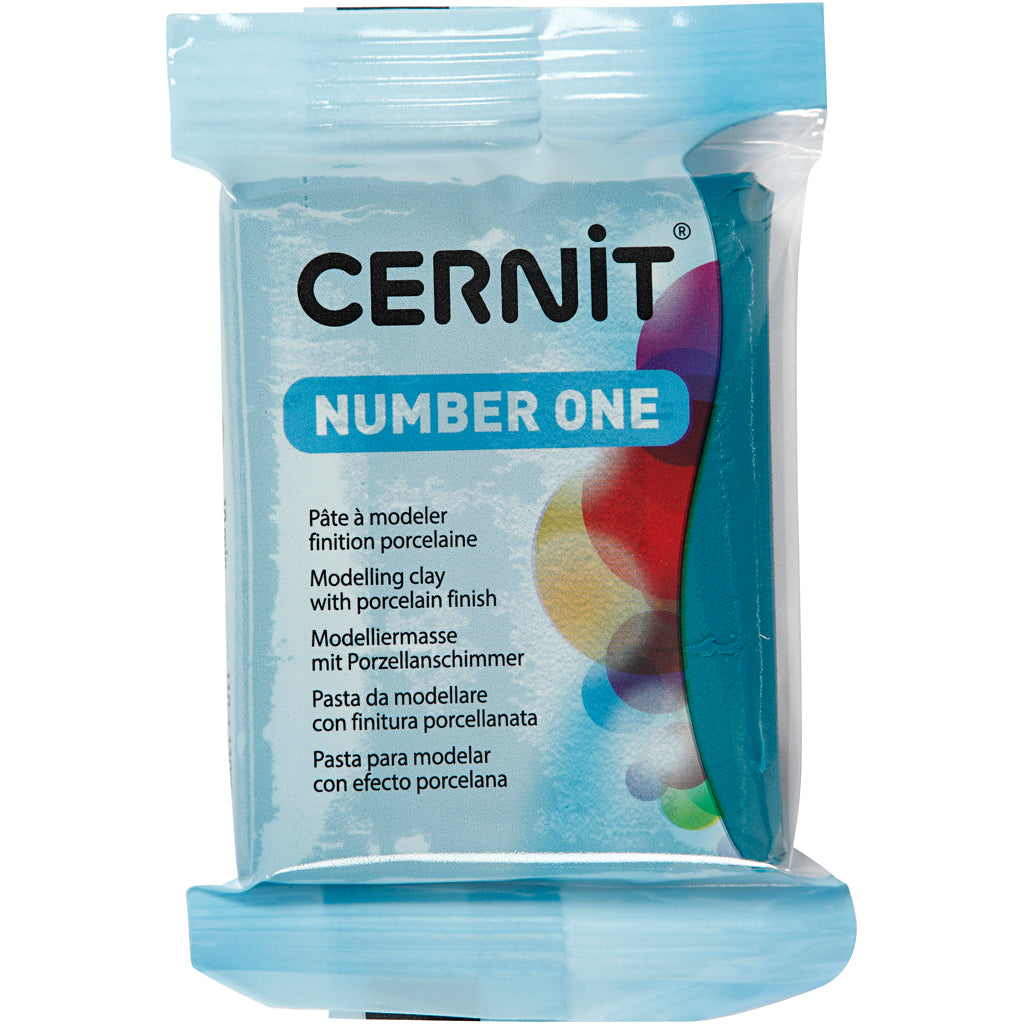 Creativ Company Cernit Monteing Klei Duck Blue, 56 gramos