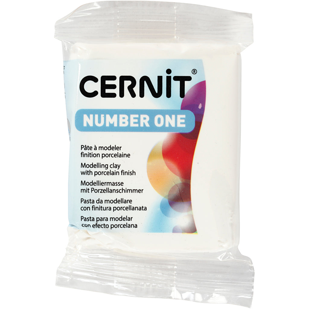Creativ company cernit, opaque white (027), 56 gr 1 box
