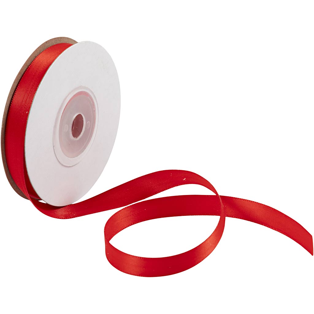 Creativ company satin ribbon, w: 10 mm, red, 10 m 1 roll