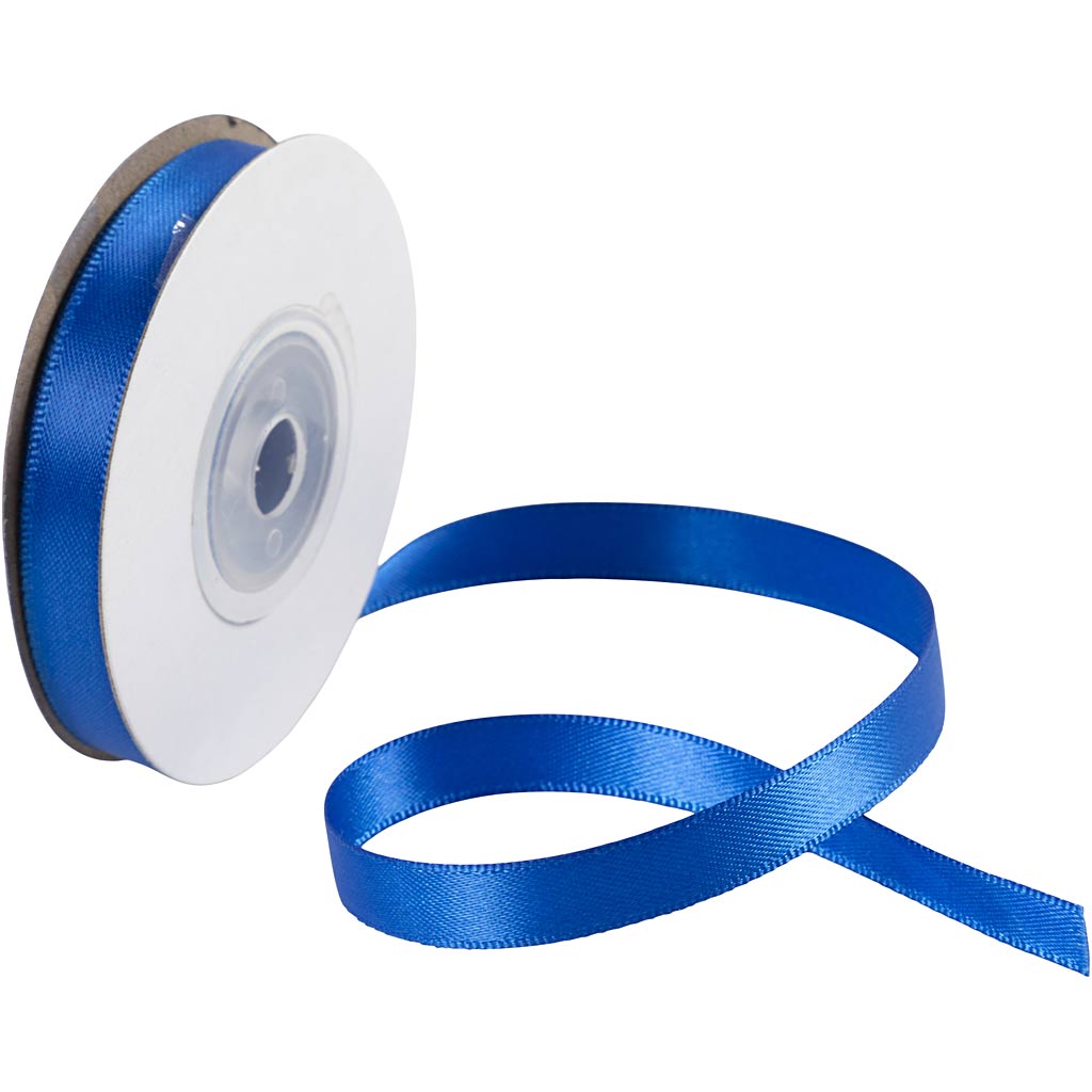 Creativ company satin ribbon, w: 10 mm, blue, 10 m 1 roll