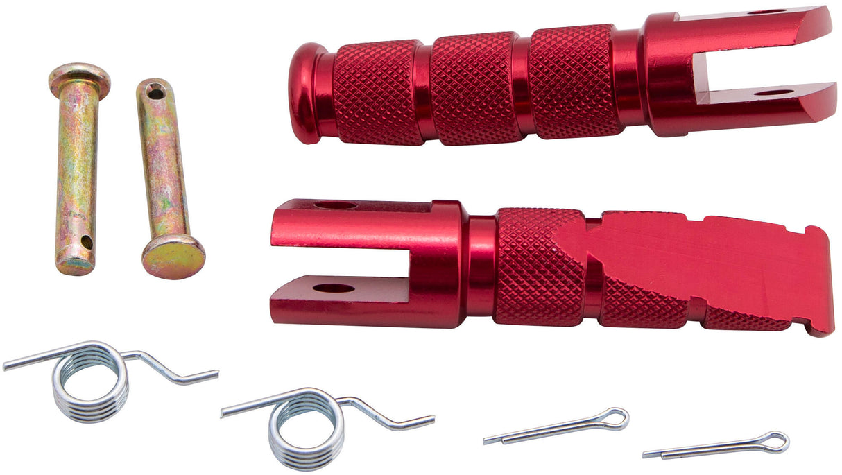 Vparts footrest universal red 602rj