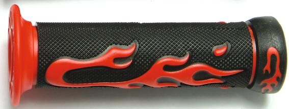 Vparts rubber handle flame pr. retaining loops red tnt flame decor, 623rj