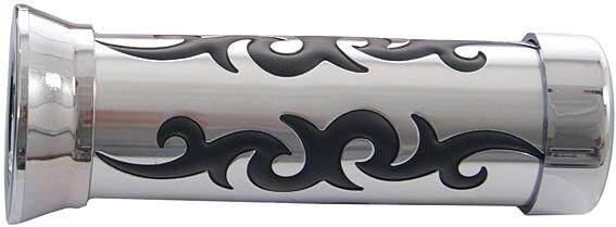 One rubber handle tribal pr. retaining loop triba chrome-black