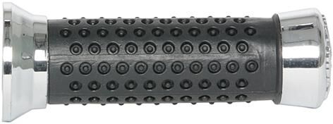 Vicma rubber handle rubber grip chrome with nubs