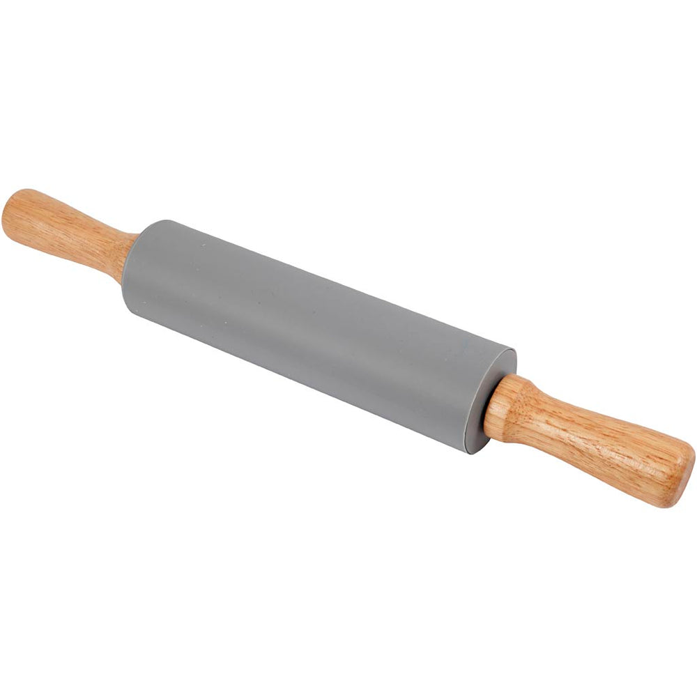 Creativ company rolling pin, l: 38 cm, d 5.5 cm, gray, 1 piece