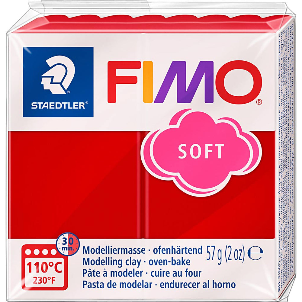 Fimo® soft, Christmas red, 57 g 1 box