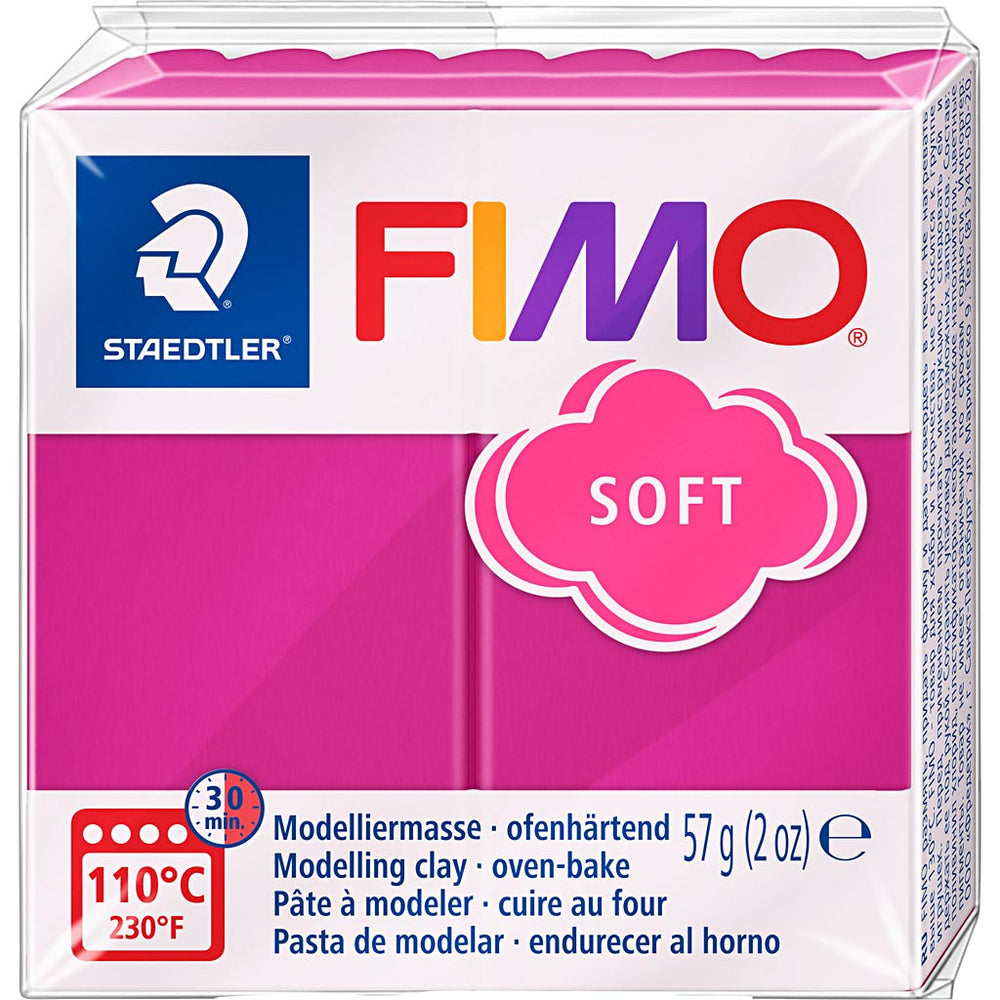 Fimo® soft, raspberry, 57 g 1 box