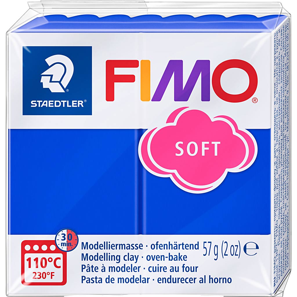 Fimo® soft, brilliant blauw, 57 gr 1 doos