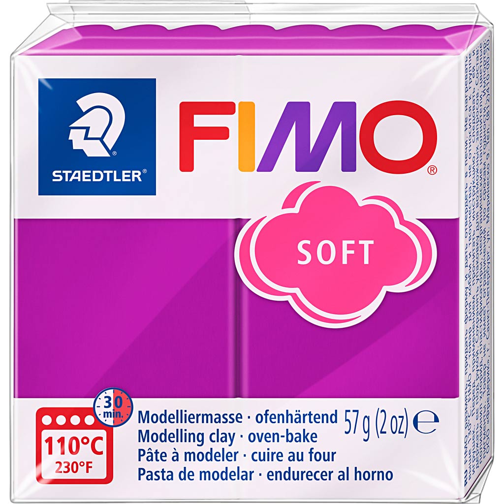 Fimo® soft, paars, 57 gr 1 doos