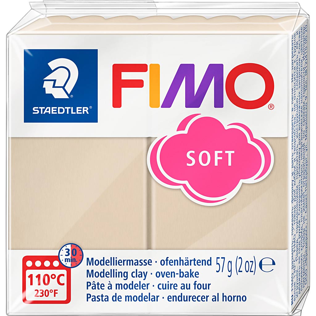 Fimo® soft, sahara, 57 gr 1 doos