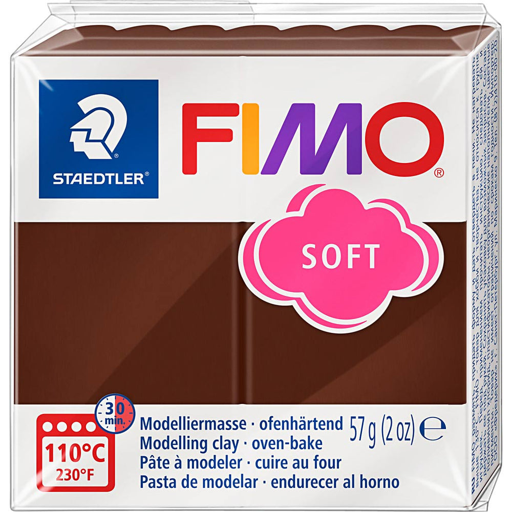 Fimo® soft, chocolate, 57 g 1 box