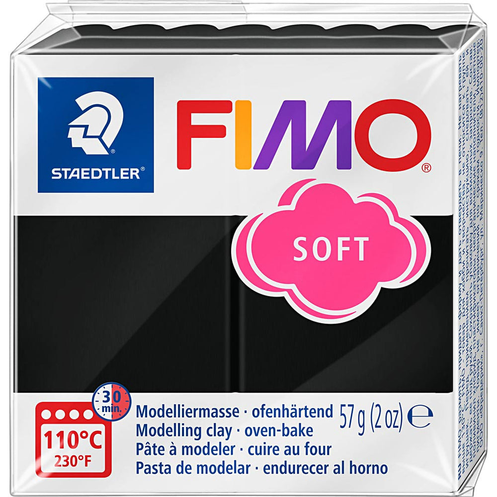 Fimo® soft, black, 57 g 1 box
