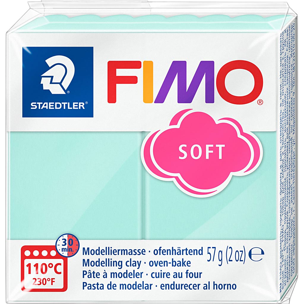 Fimo® soft, mint, 57 g 1 box
