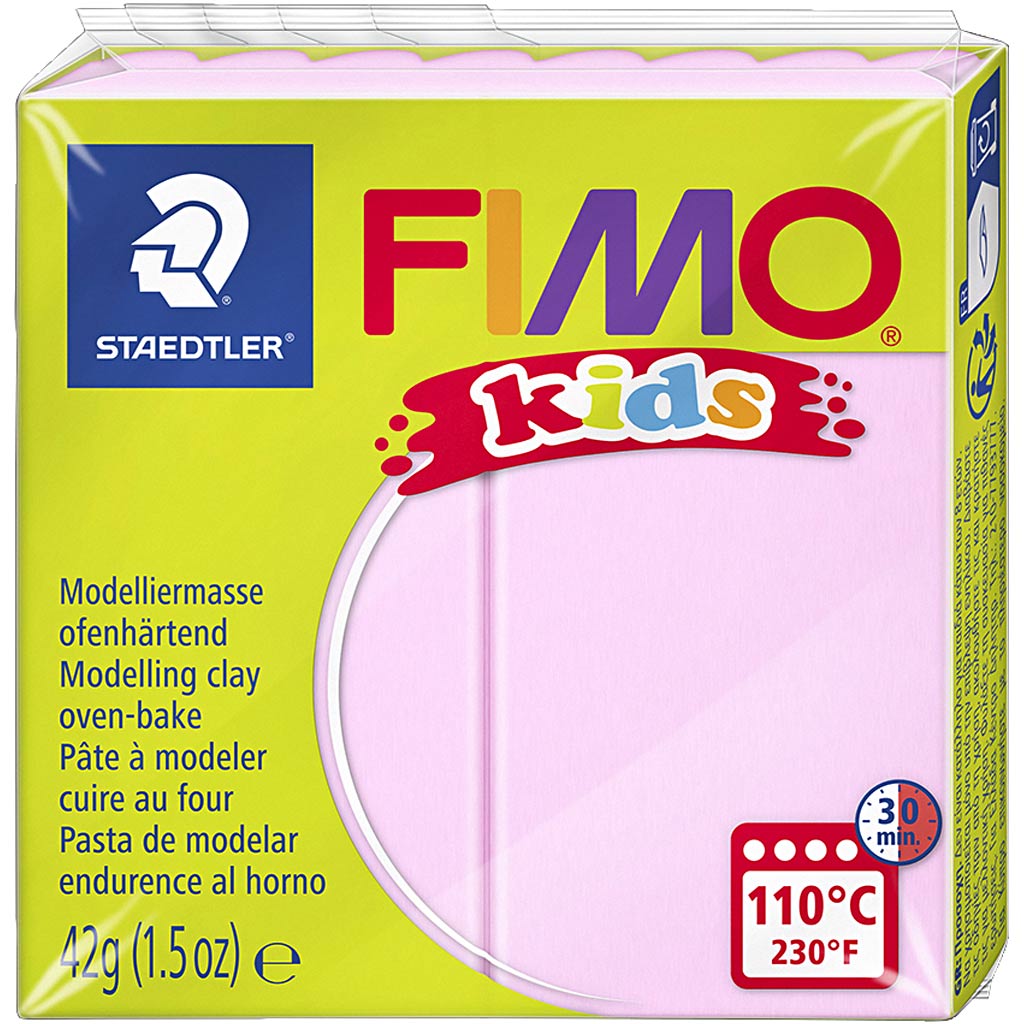 Fimo Kids Mountain Klei, Pink, 42 GR