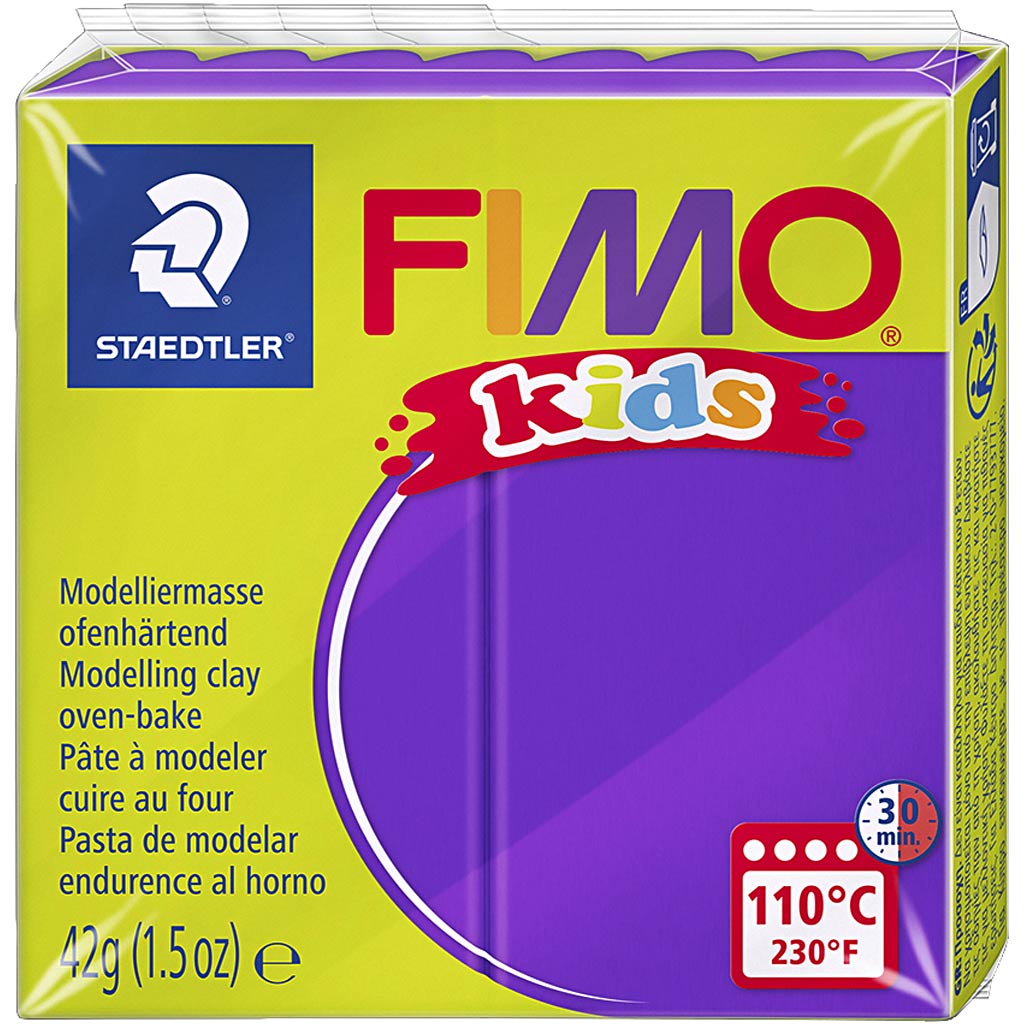 FIMO Kids Modeling Clay Purple, 42gr