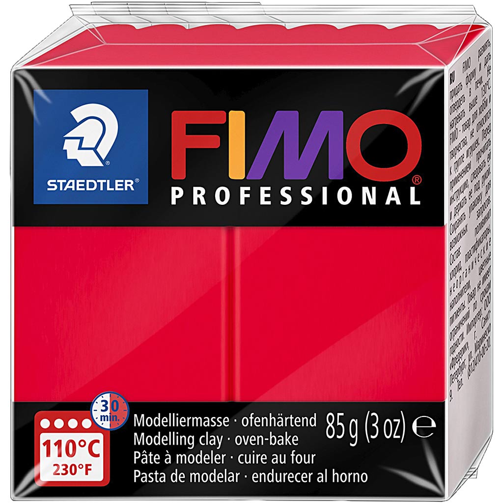 Creativ company fimo professional modeling clay red, 85 grams