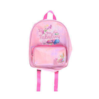 Zaino rosa lucido favoloso | 2 pezzi