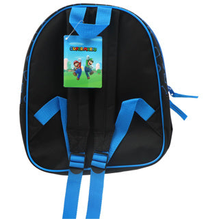 Mochila encubierta con bolsillo delantero azul Super Mario
