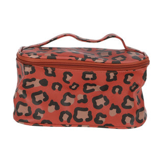 No brand make up bag wildlife leopard print