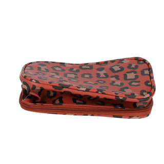 No brand make up bag wildlife leopard print