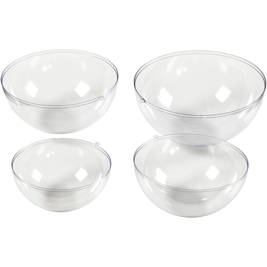 Creativ company plastic molds transparent, 4 pcs.