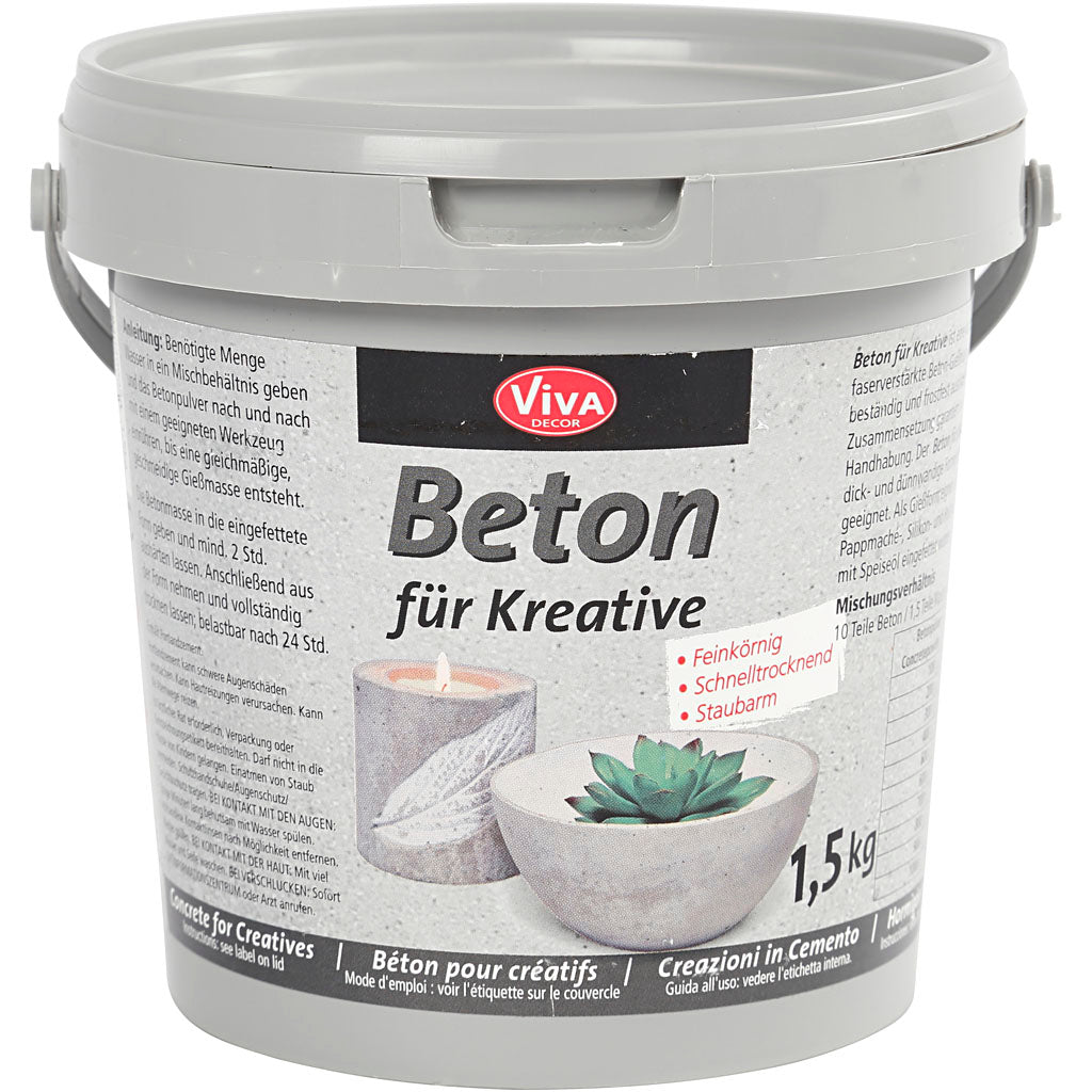 Viva decor hobby concrete, gray, 1500 gr 1 box