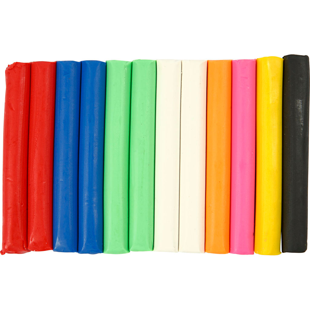 Soft Clay Set with Various Colors, 200gr.