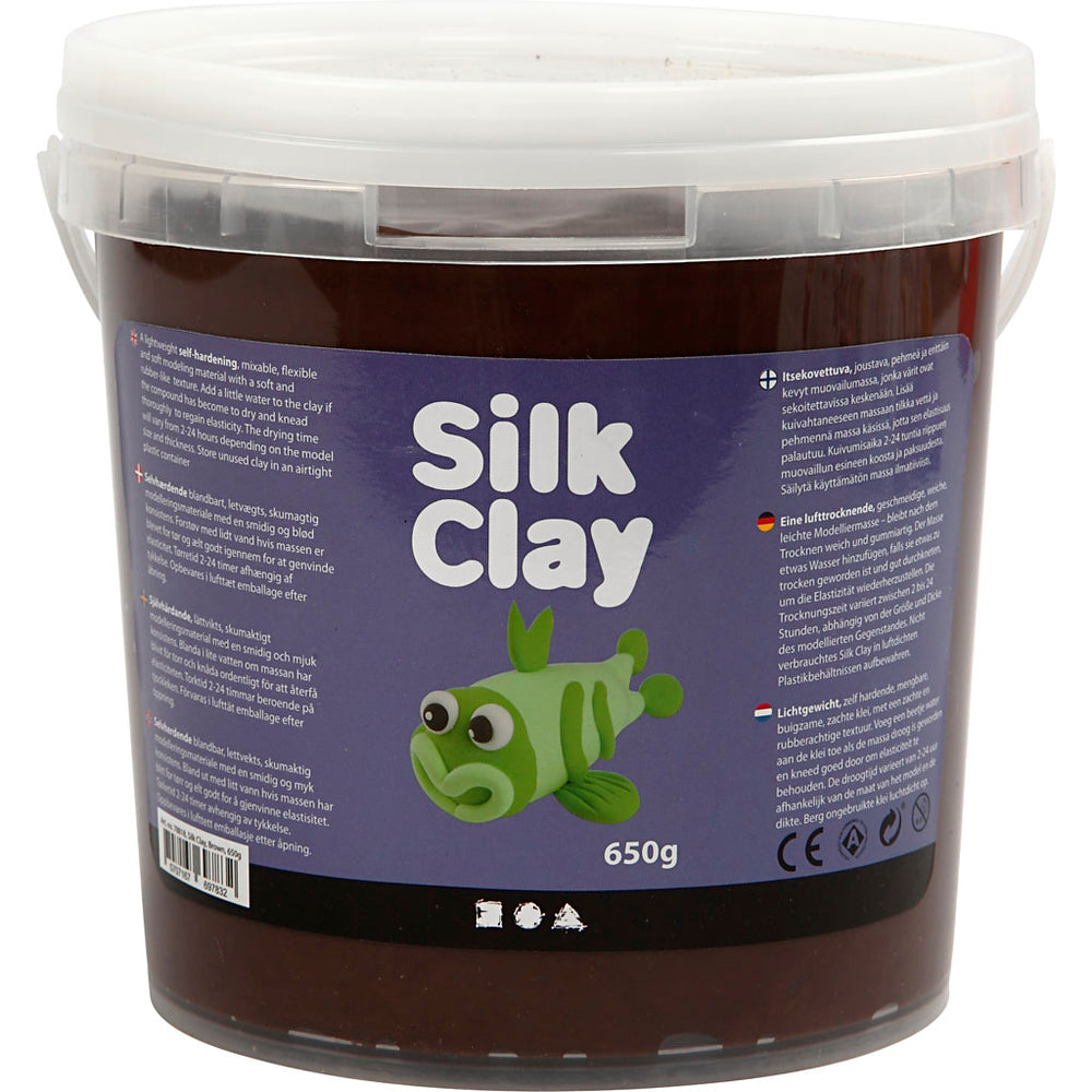 Silk clay ®, brown, 650 gr 1 bucket