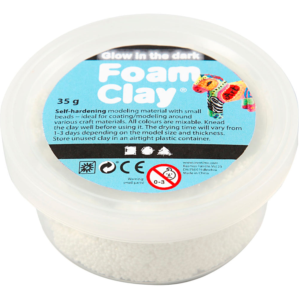 Foam clay ®, glow in the dark, 35 gr 1 box