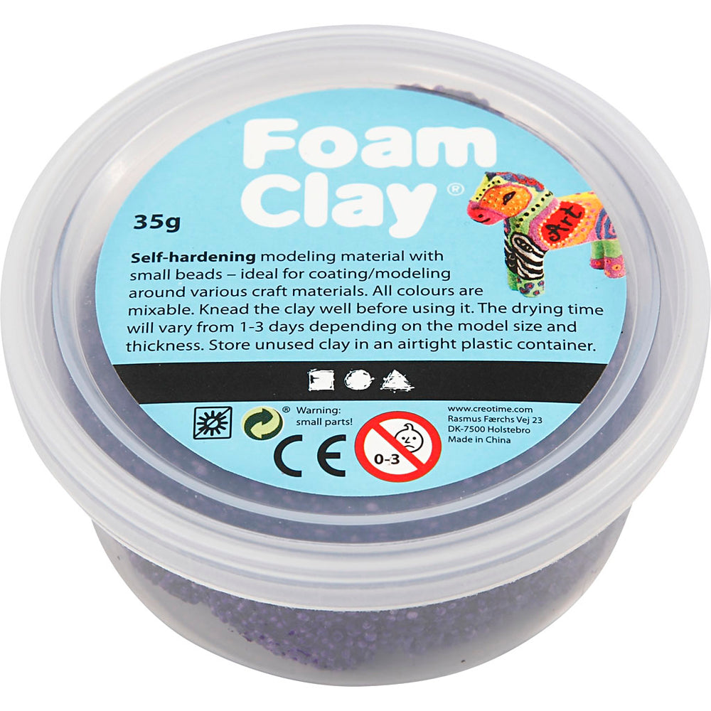 Foam clay ®, purple, 35 gr 1 box