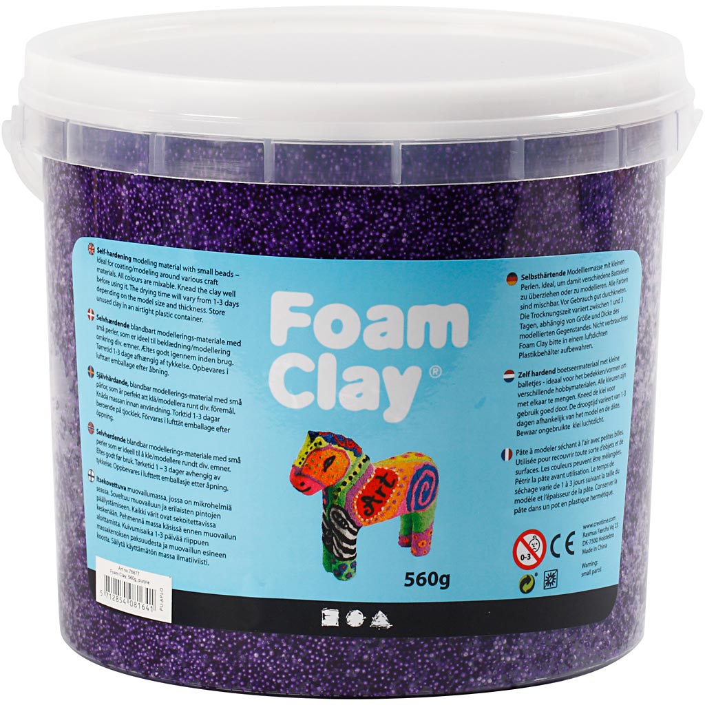 Foam Clay - Purple, 560gr.