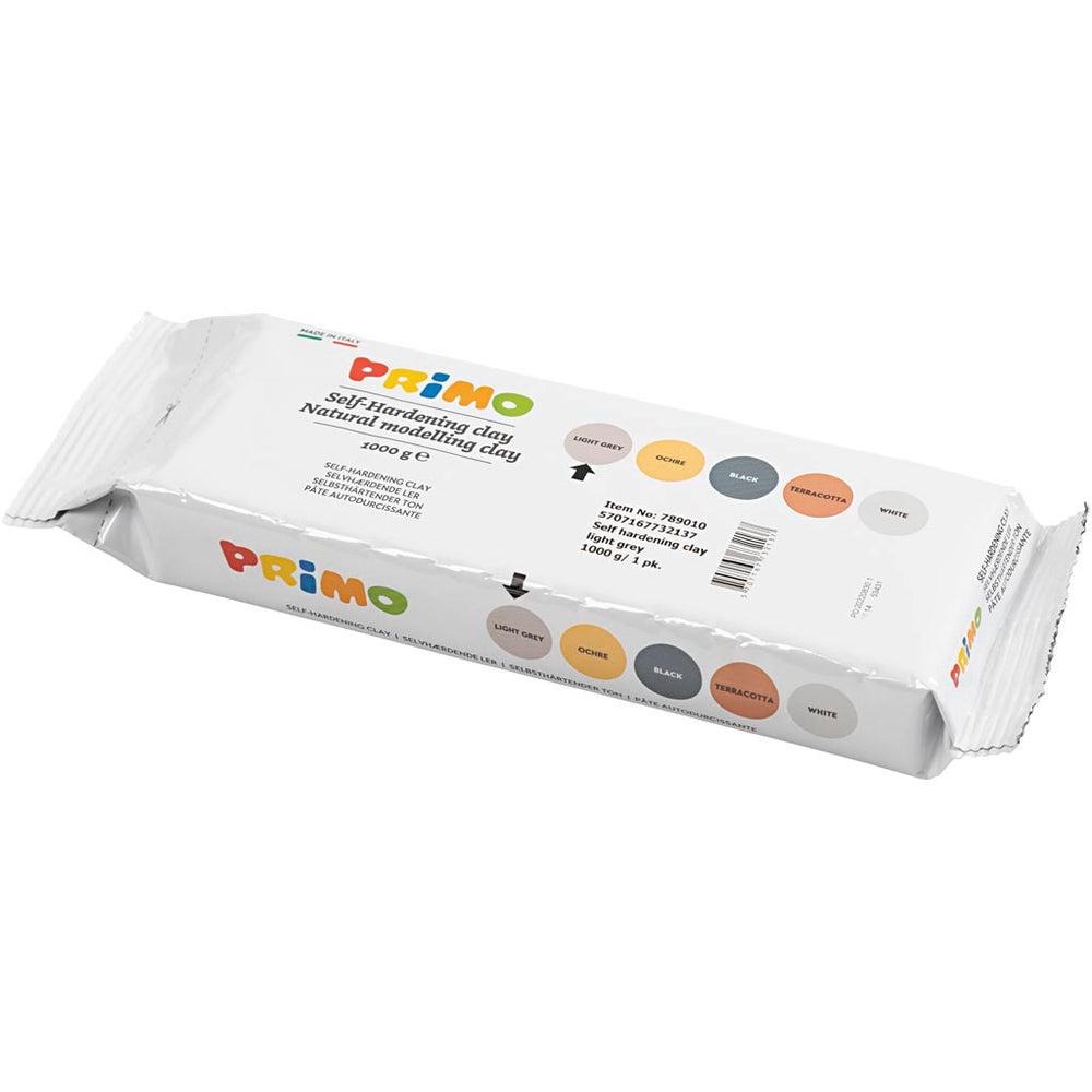 Creativ company zelfhardende klei, lichtgrijs, 1000 gr 1 doos
