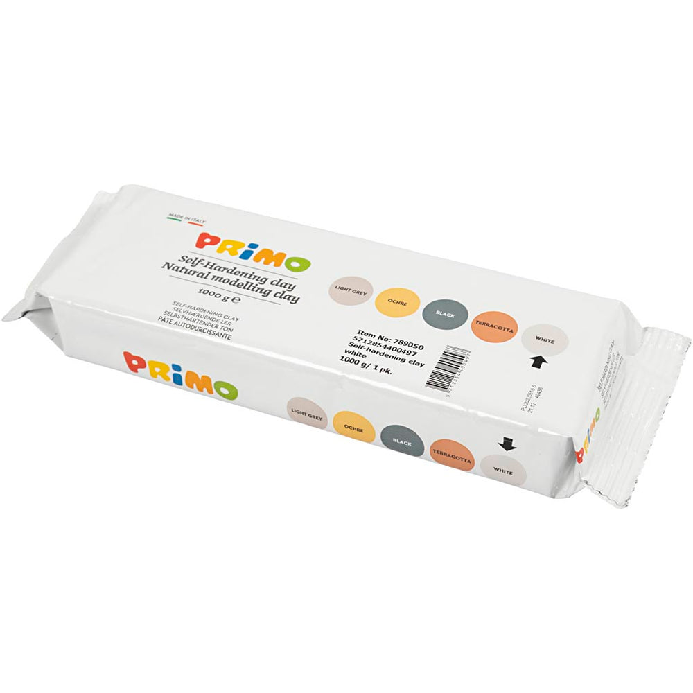 Creativ company zelfhardende klei, wit, 1000 gr 1 doos