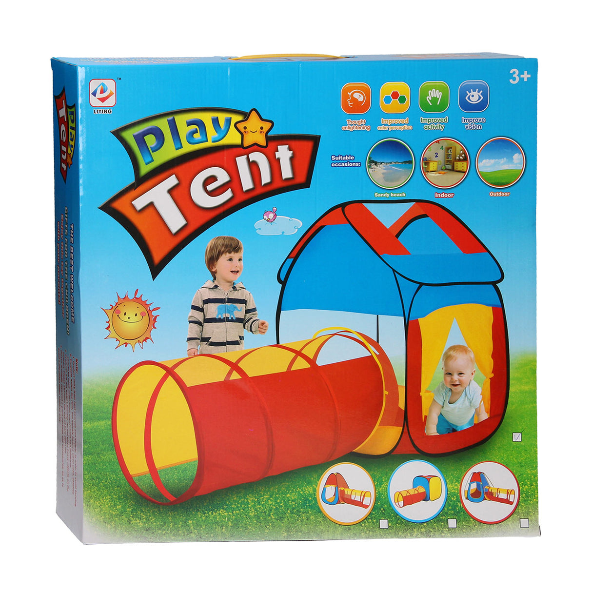 Jogue tenda com túnel