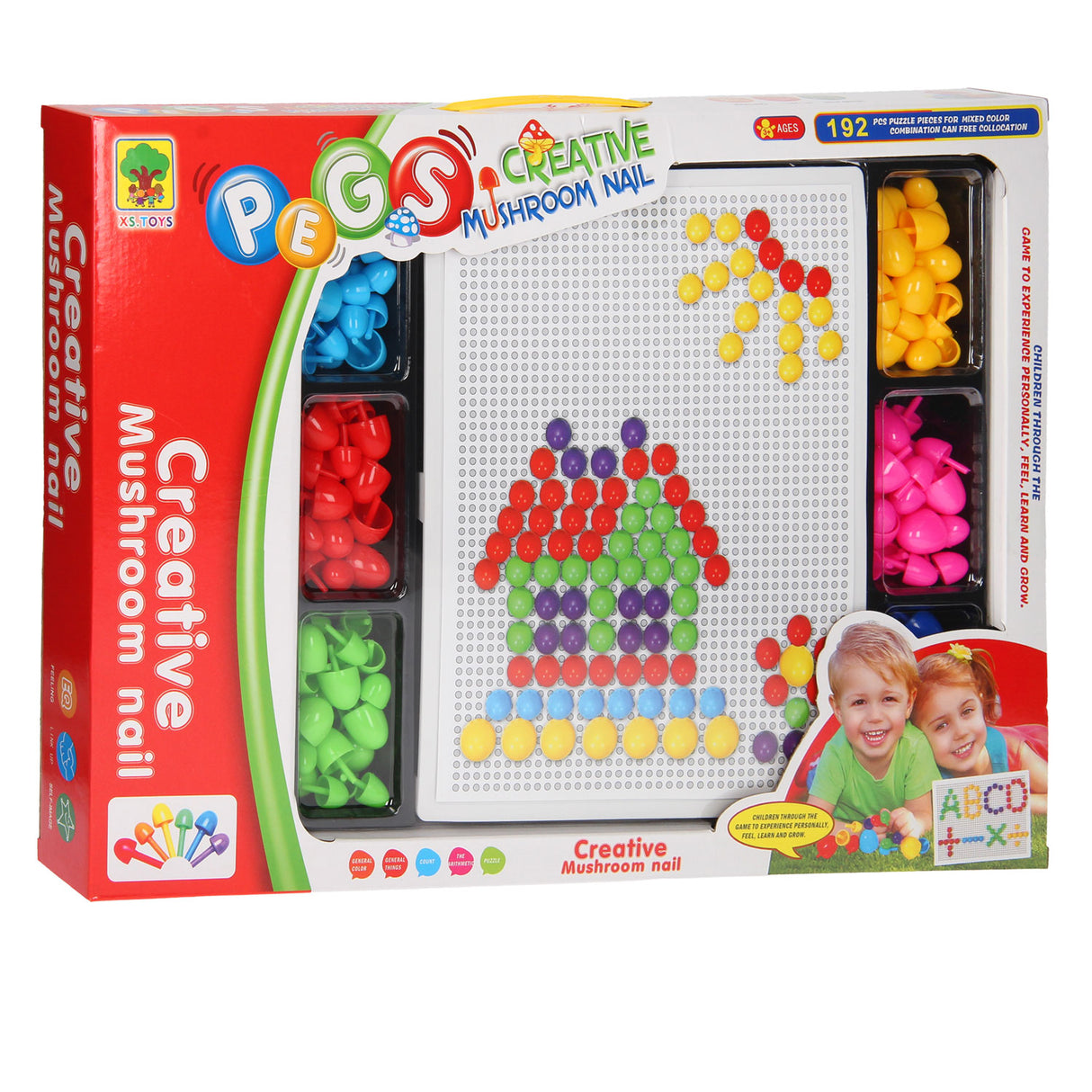 Mosaic set with storage compartments 192 pcs