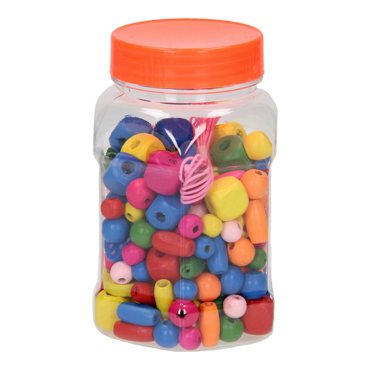 Perles en bois en pot