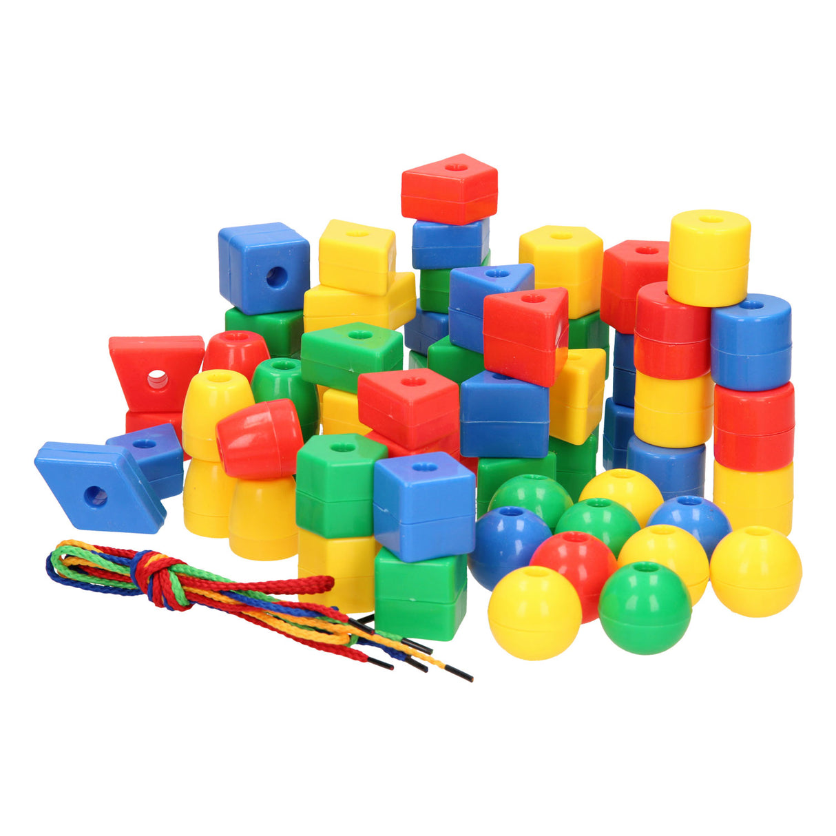 Mega beads in storage box, 69pcs.