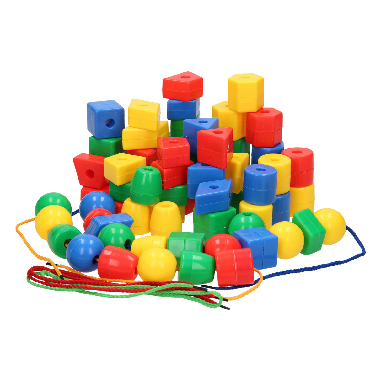 Mega beads in storage box, 69pcs.