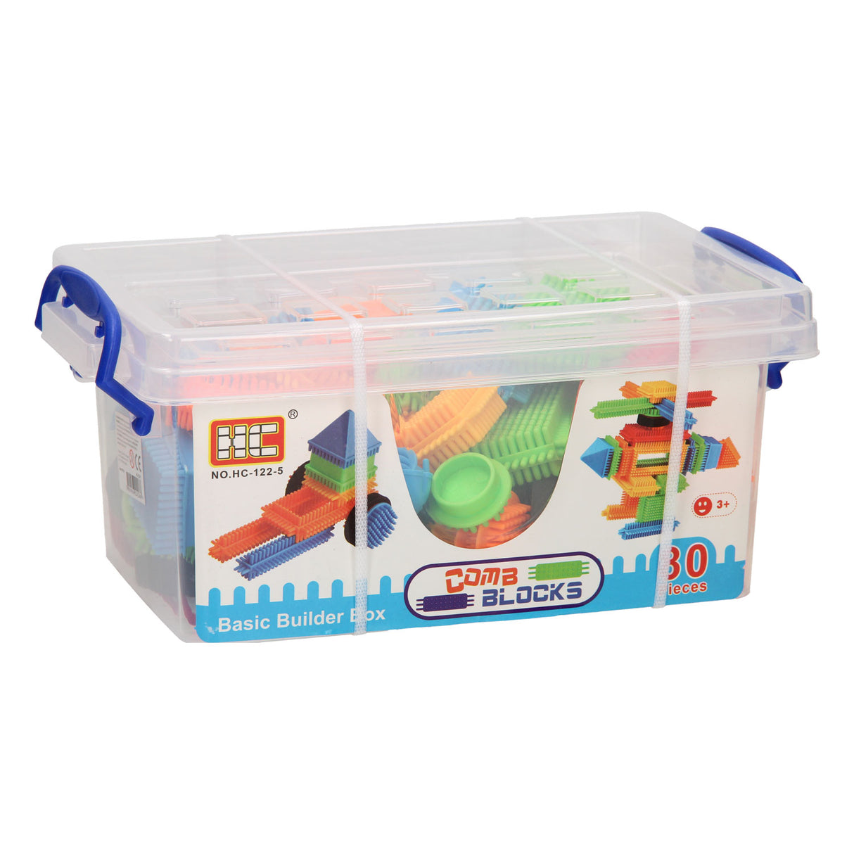 Bristle blocks in storage box, 80pcs.