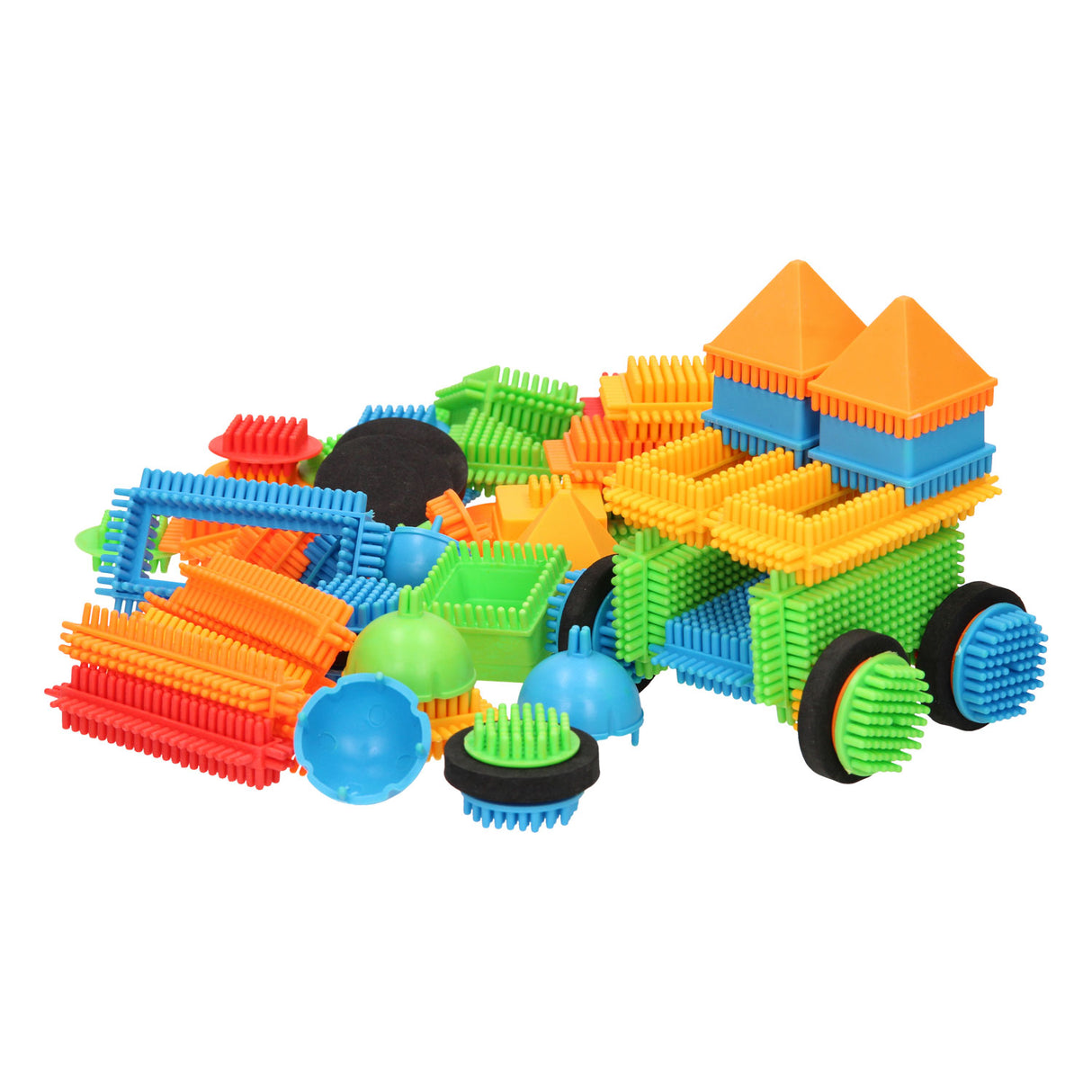 Bristle blocks in storage box, 80pcs.